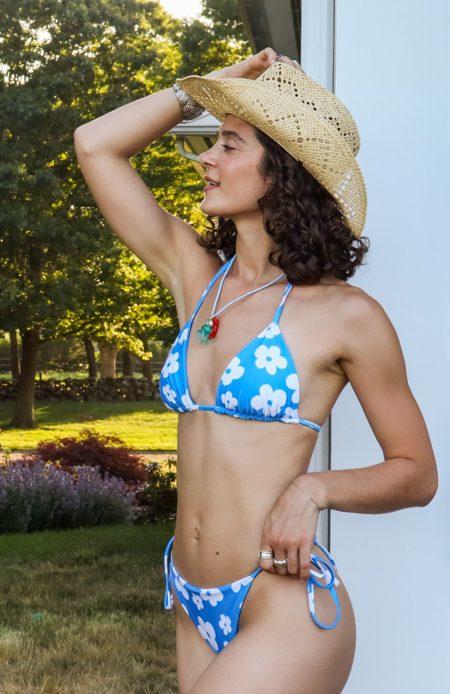 Fourth of July Flower Kini Top