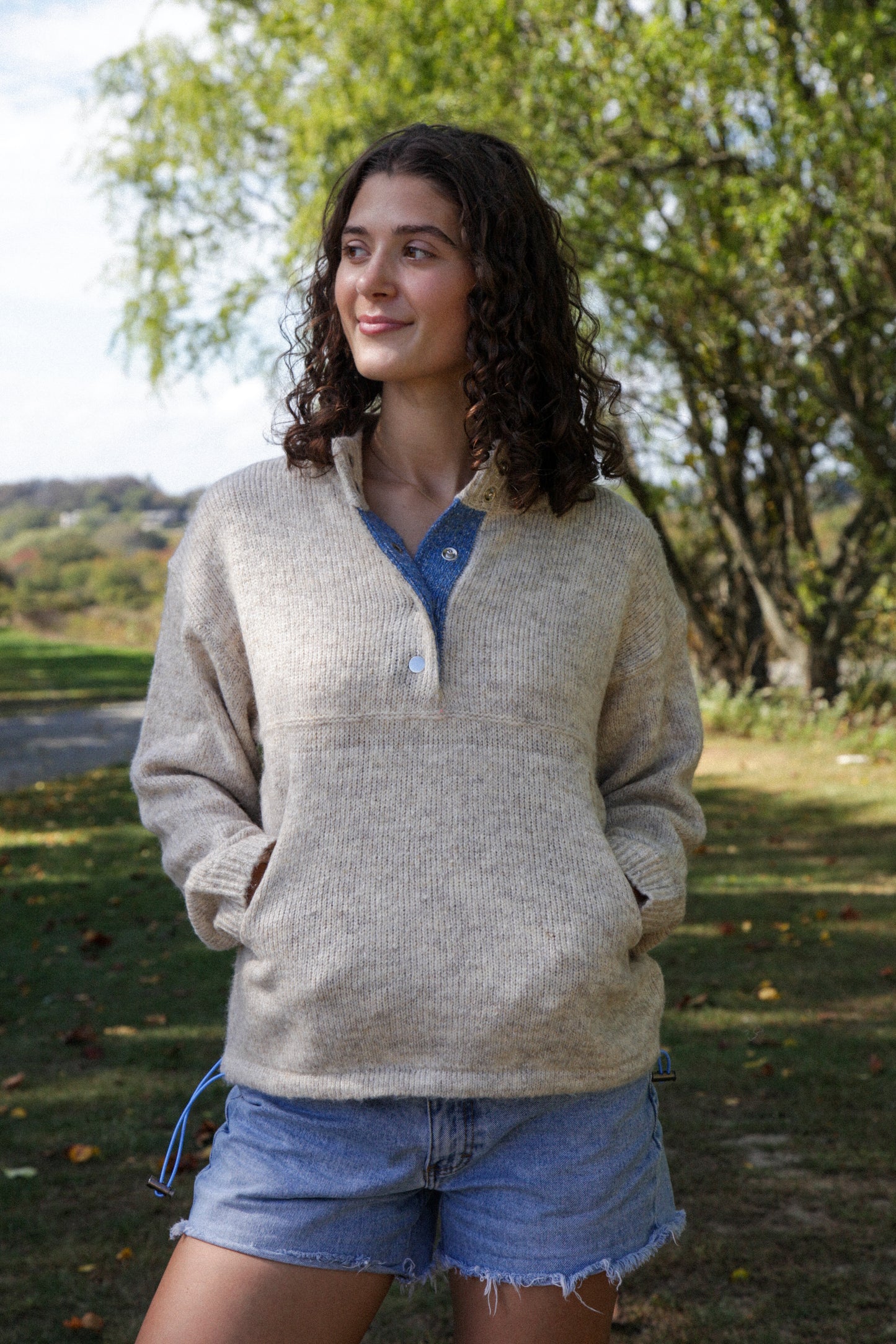 Graham Quarter Button Sweater