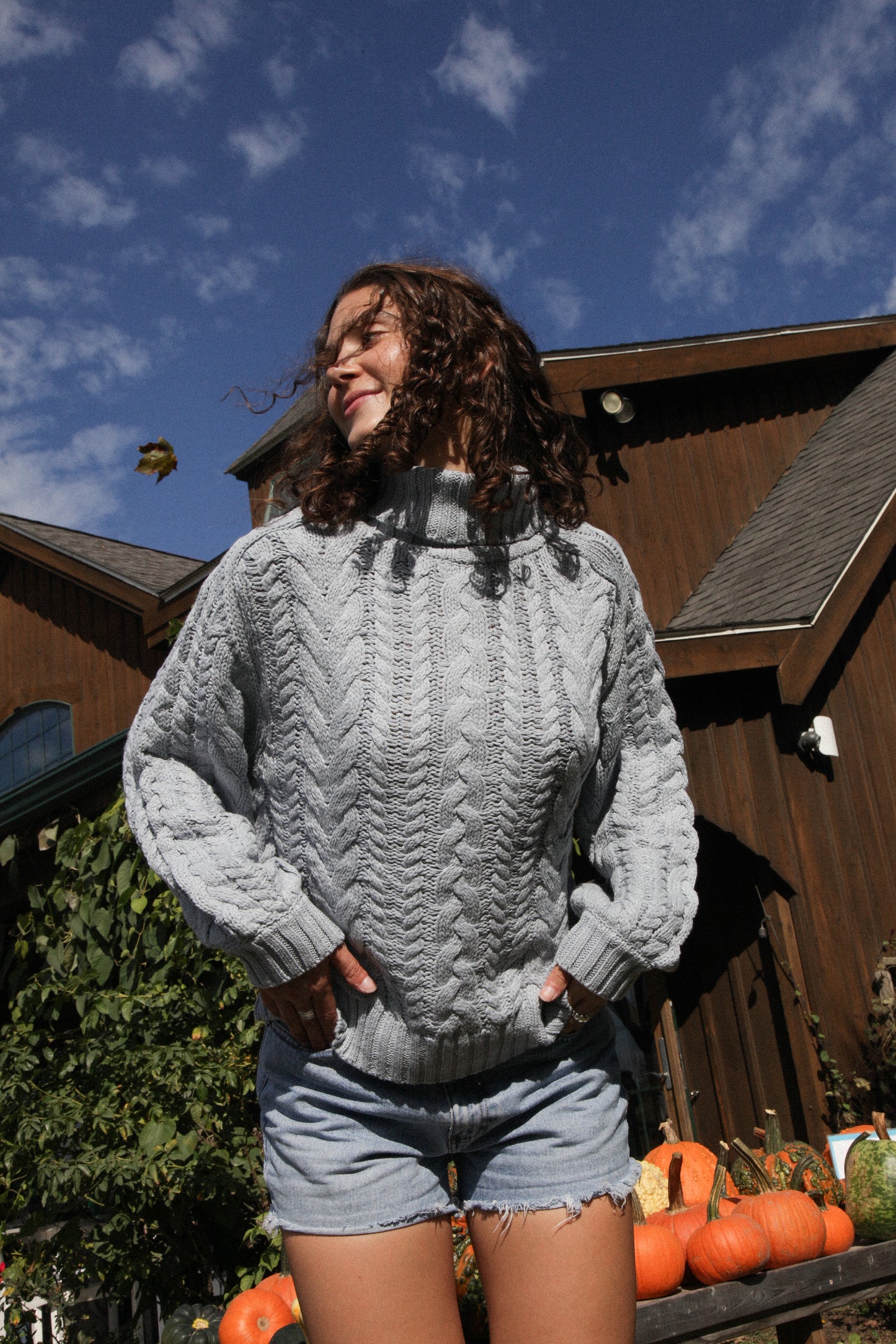 Gilmore Slate Turtleneck