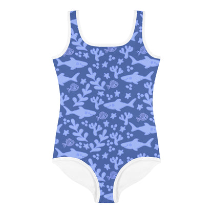 Shark Week Kids One Piece Swim Suit