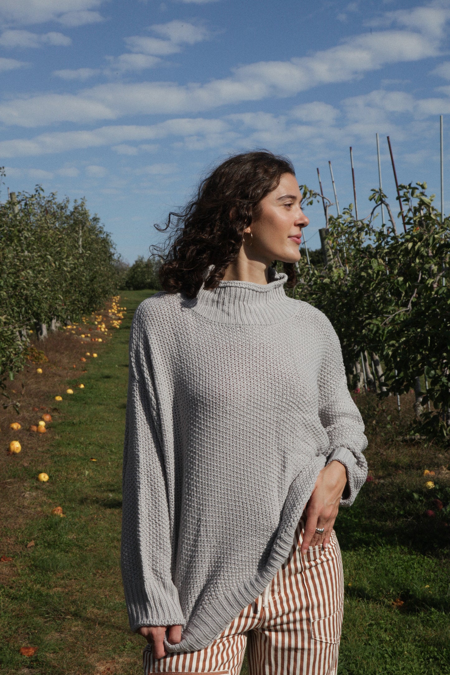 Lorelai Slate Mockneck Sweater