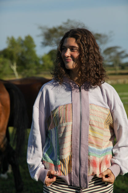 Patchwork Zip Up