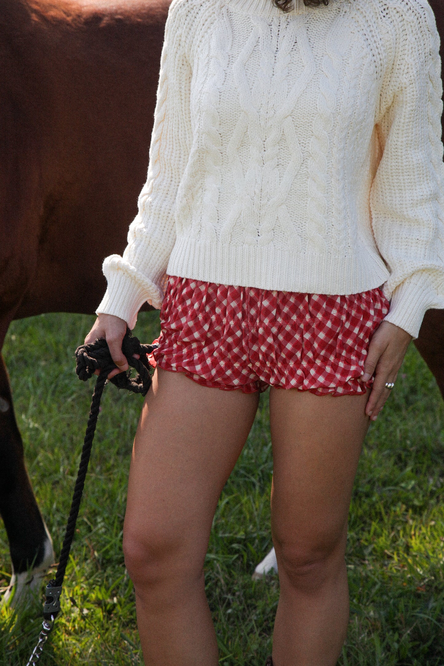 Cowboy Cropped Sweater