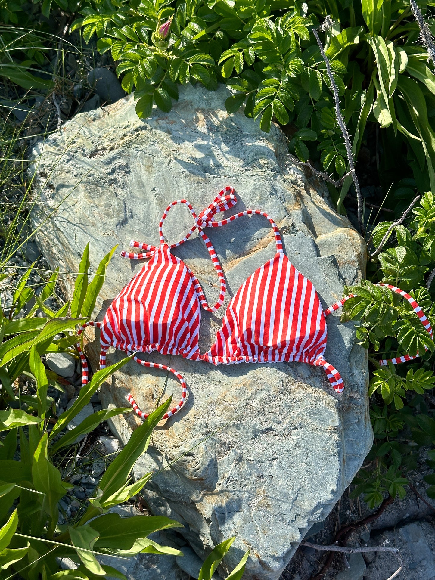 Fourth of July Striped Kini Top