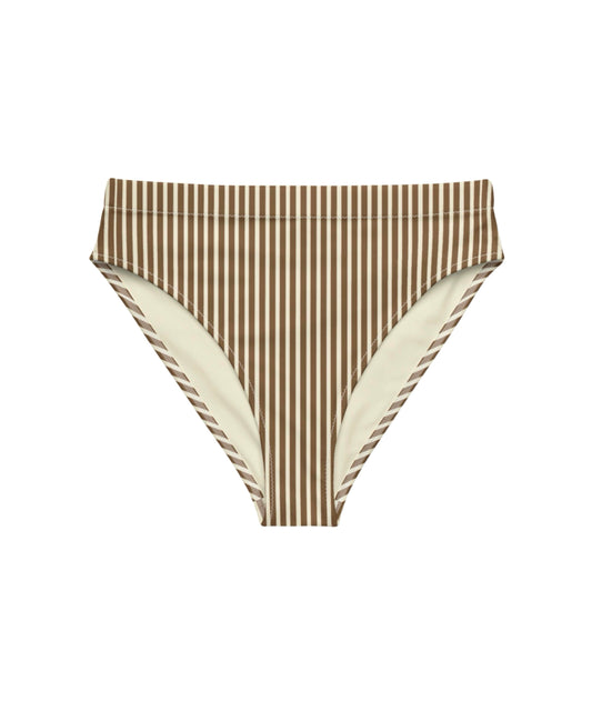 Striped Coconut High-Waisted Bottom