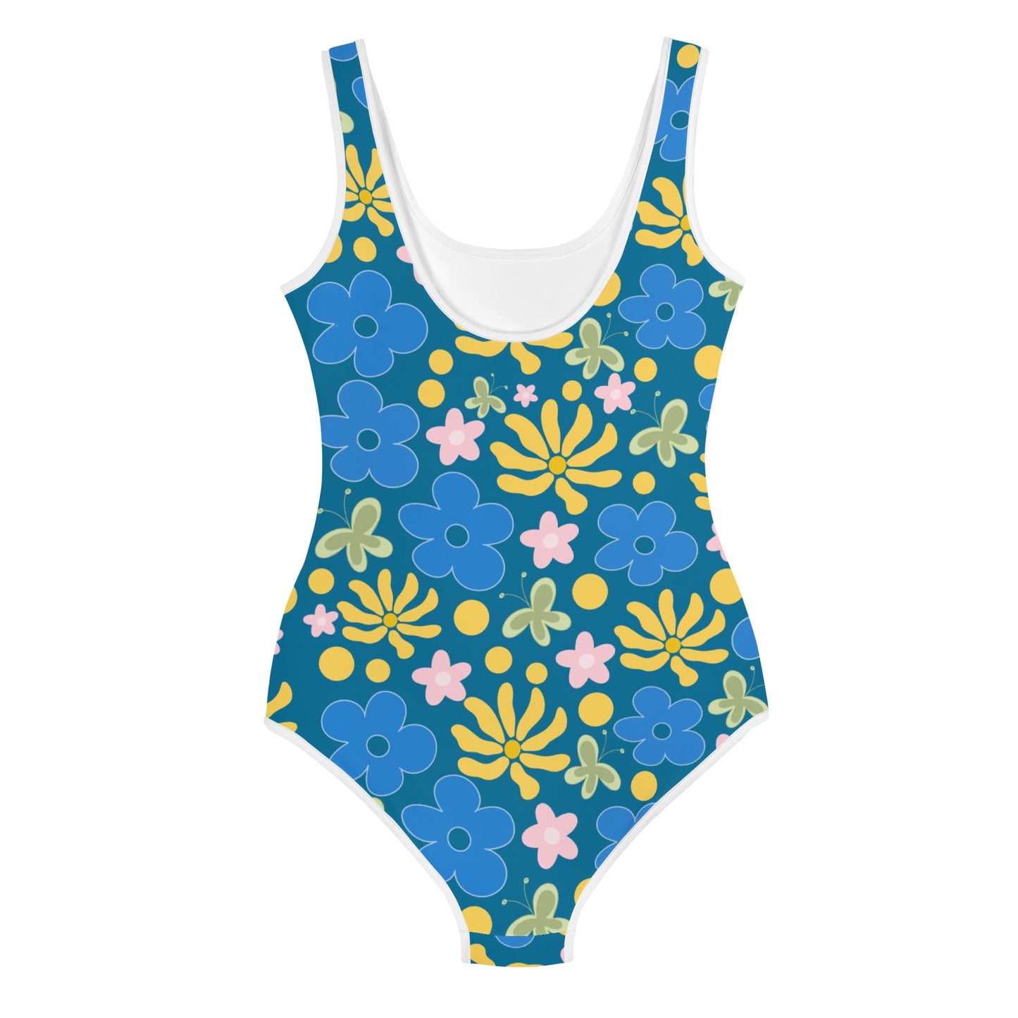 Summer Citrus Youth One Piece Swim Suit