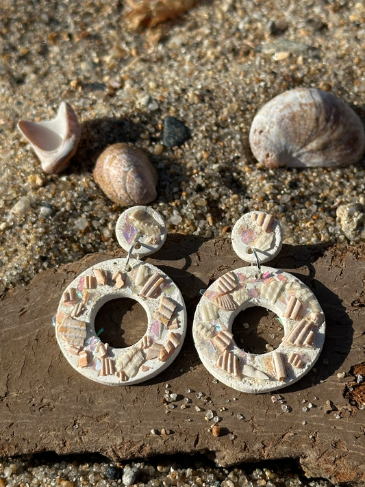 Shoreline Dangle Hoop Earrings