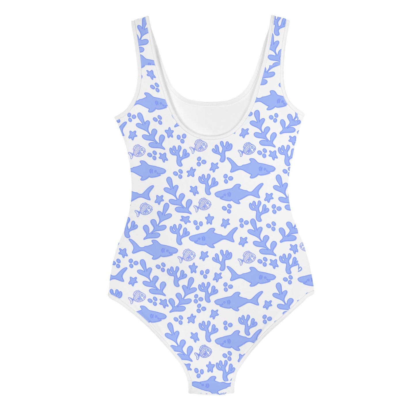 Shark Week Swim Youth One Piece Swim Suit