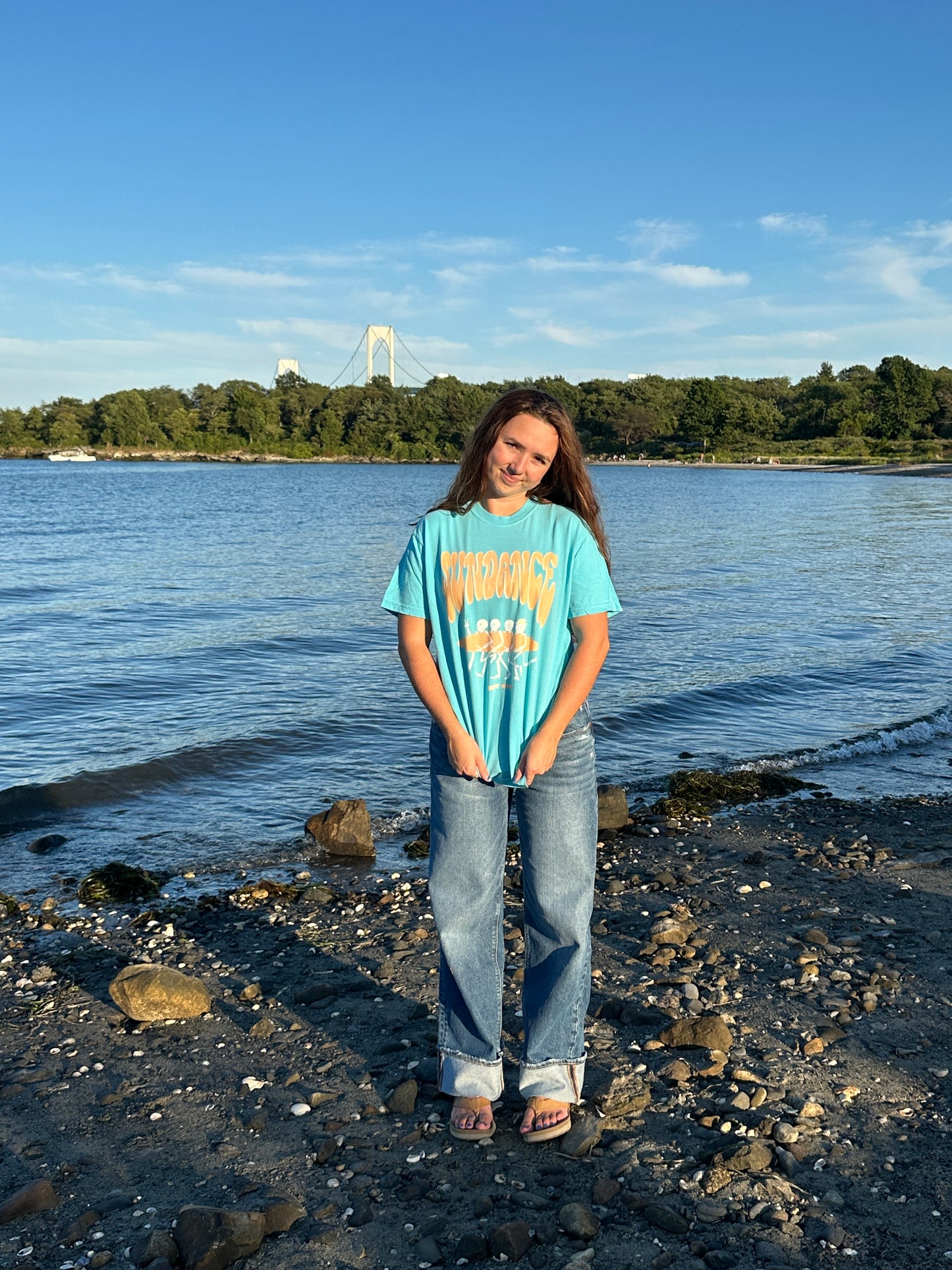 Surf Local Tee in Orange