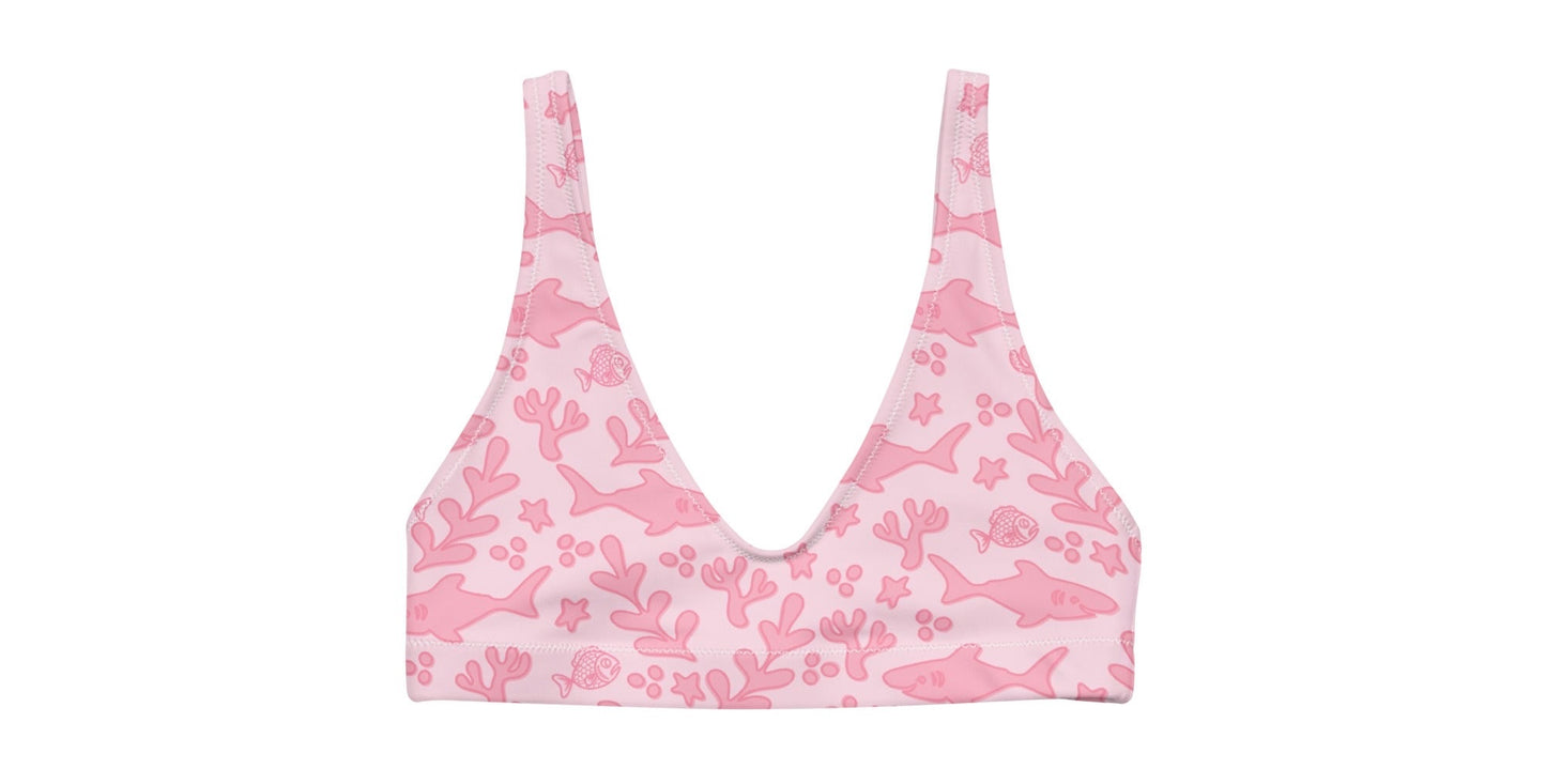 Shark Week Swim High-Waisted Top