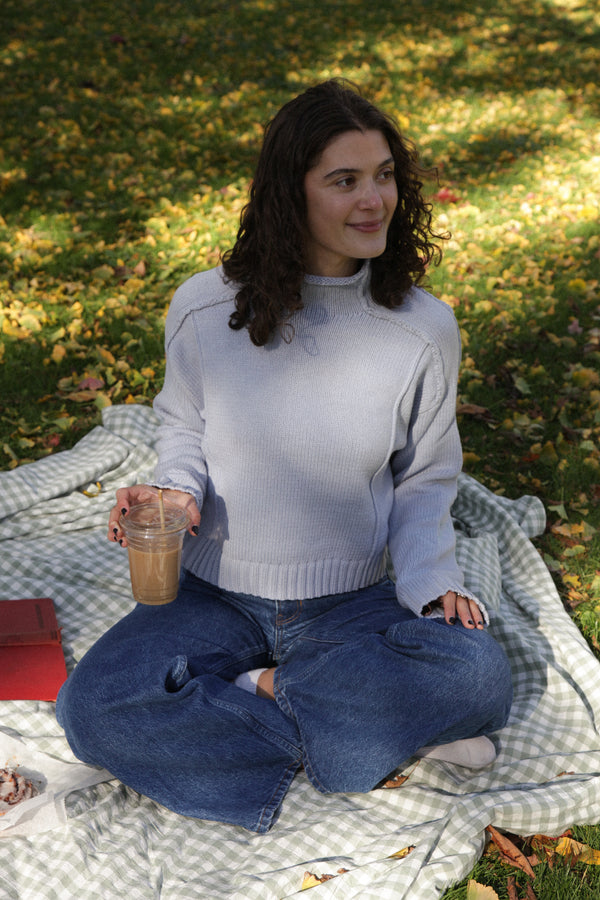 Earl Gray Mockneck Sweater