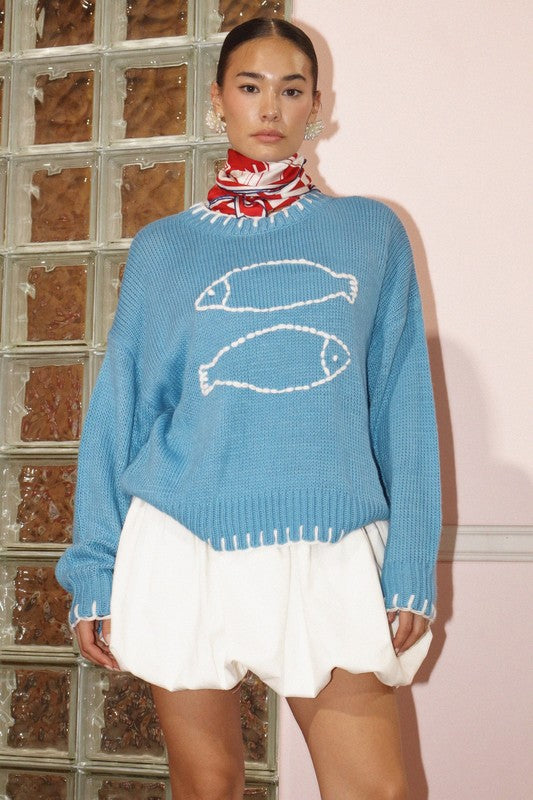 Swedish Fish Sweater