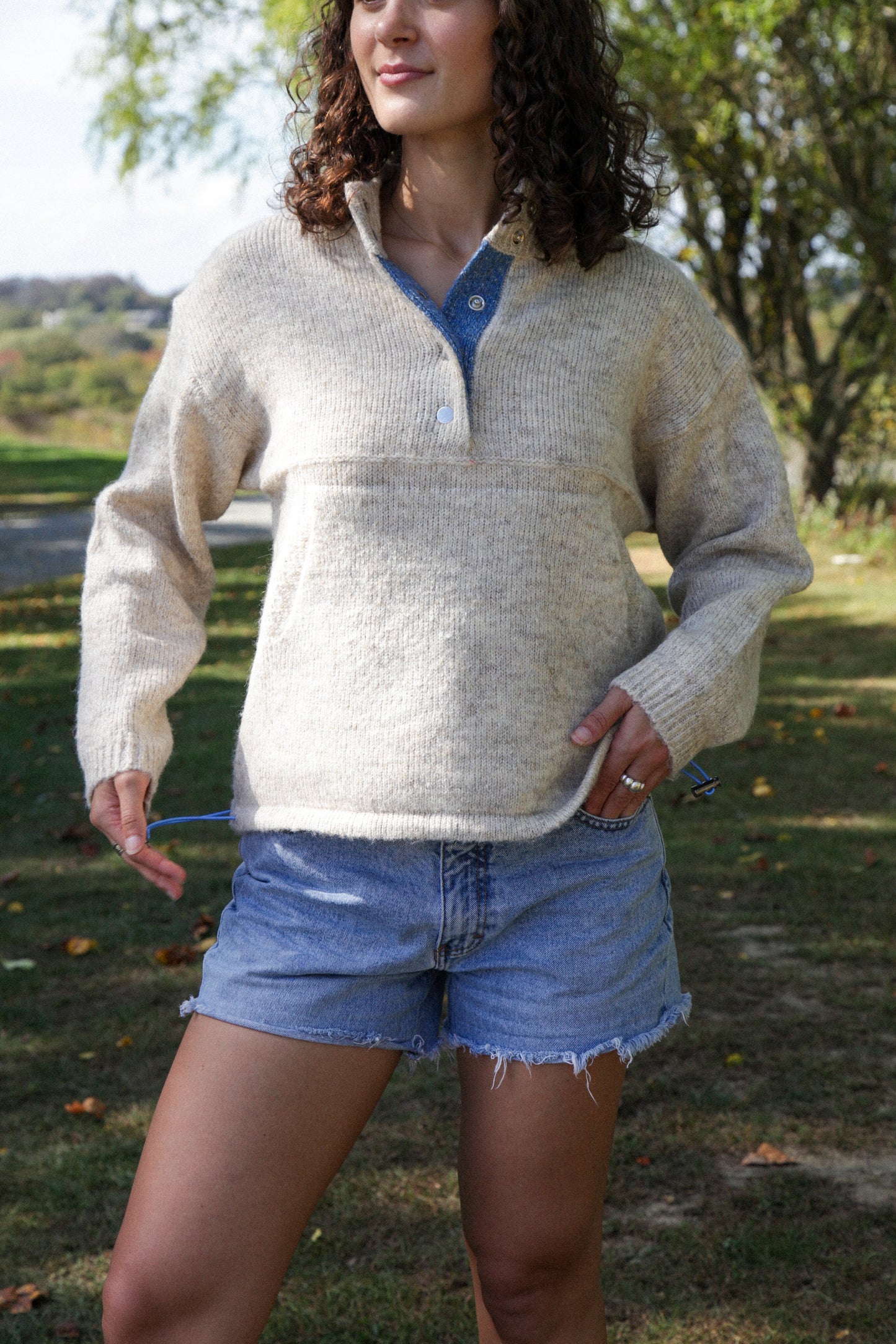Graham Quarter Button Sweater