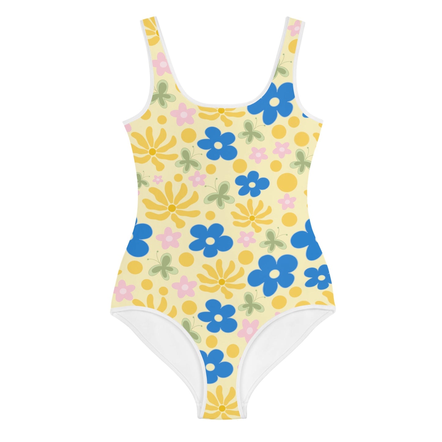 Summer Citrus Youth One Piece Swim Suit