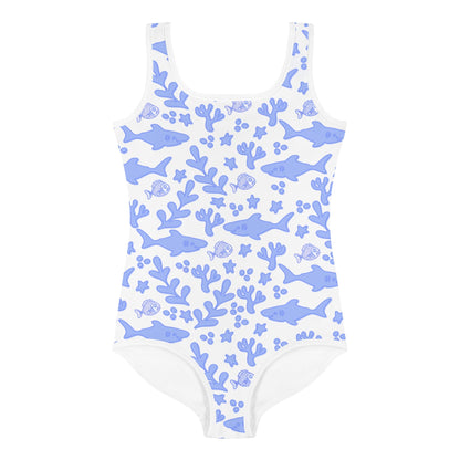 Shark Week Kids One Piece Swim Suit