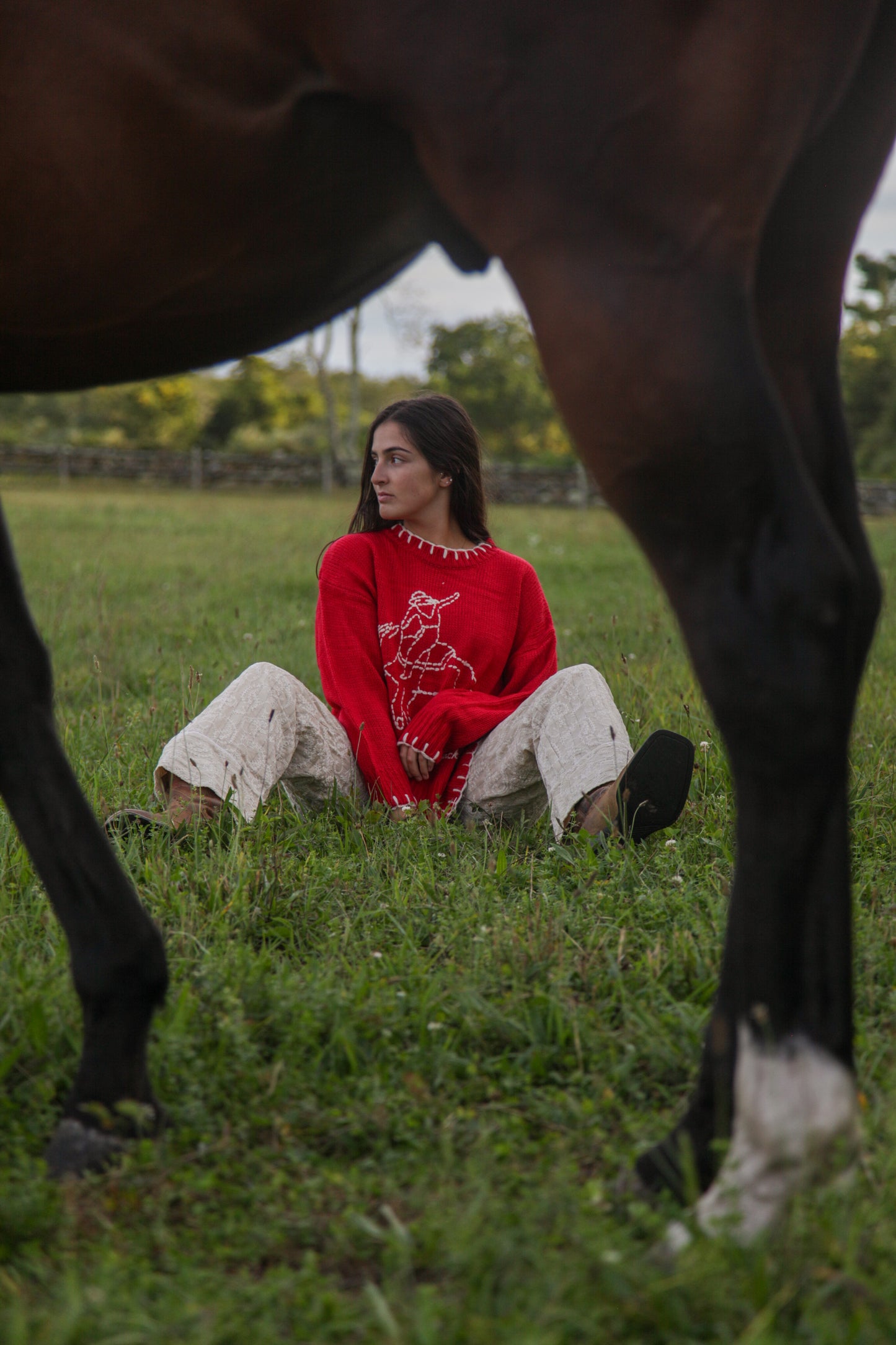 Lucky Baby Stitched Sweater