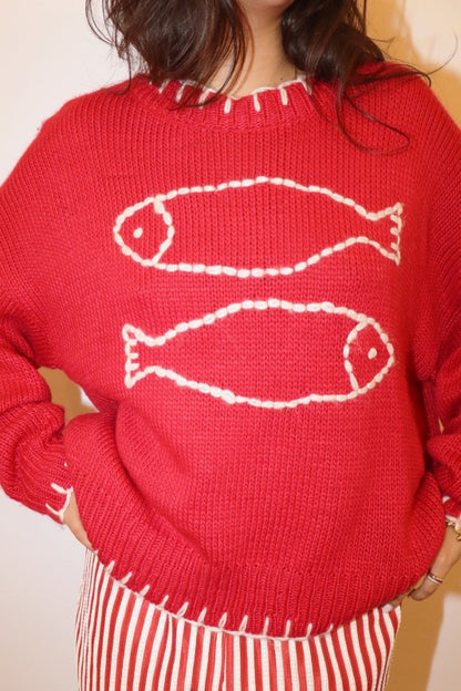 Swedish Fish Sweater