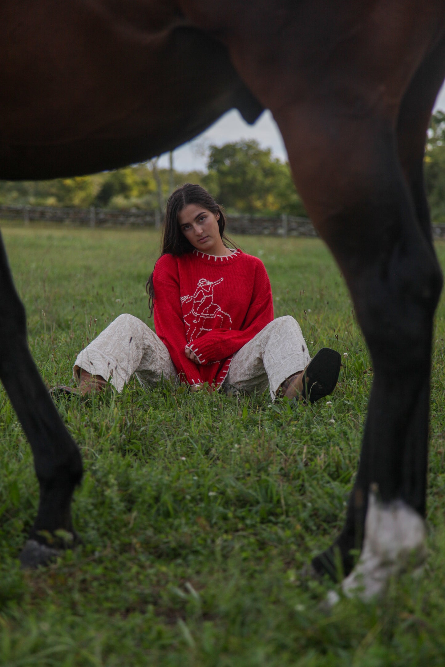 Lucky Baby Stitched Sweater