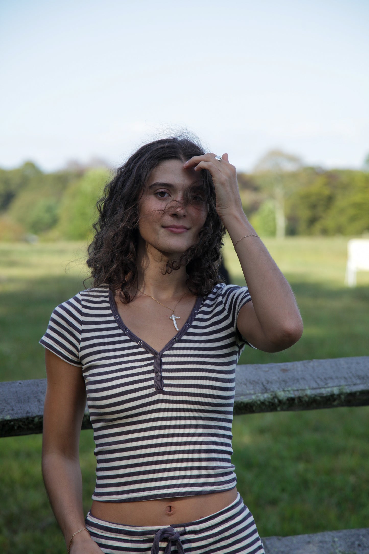 Hay Field Striped Top