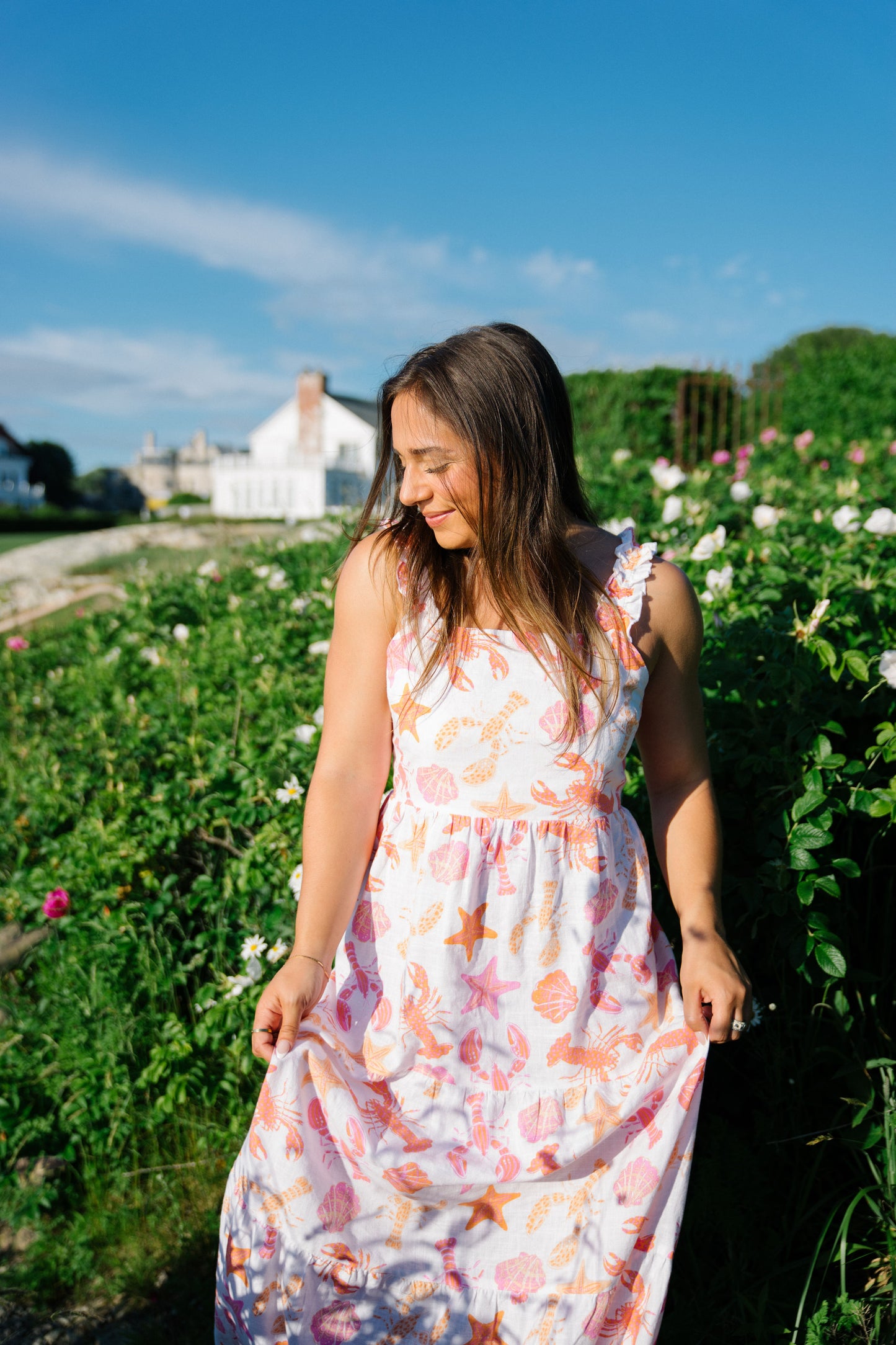 Coastal Coral Dress