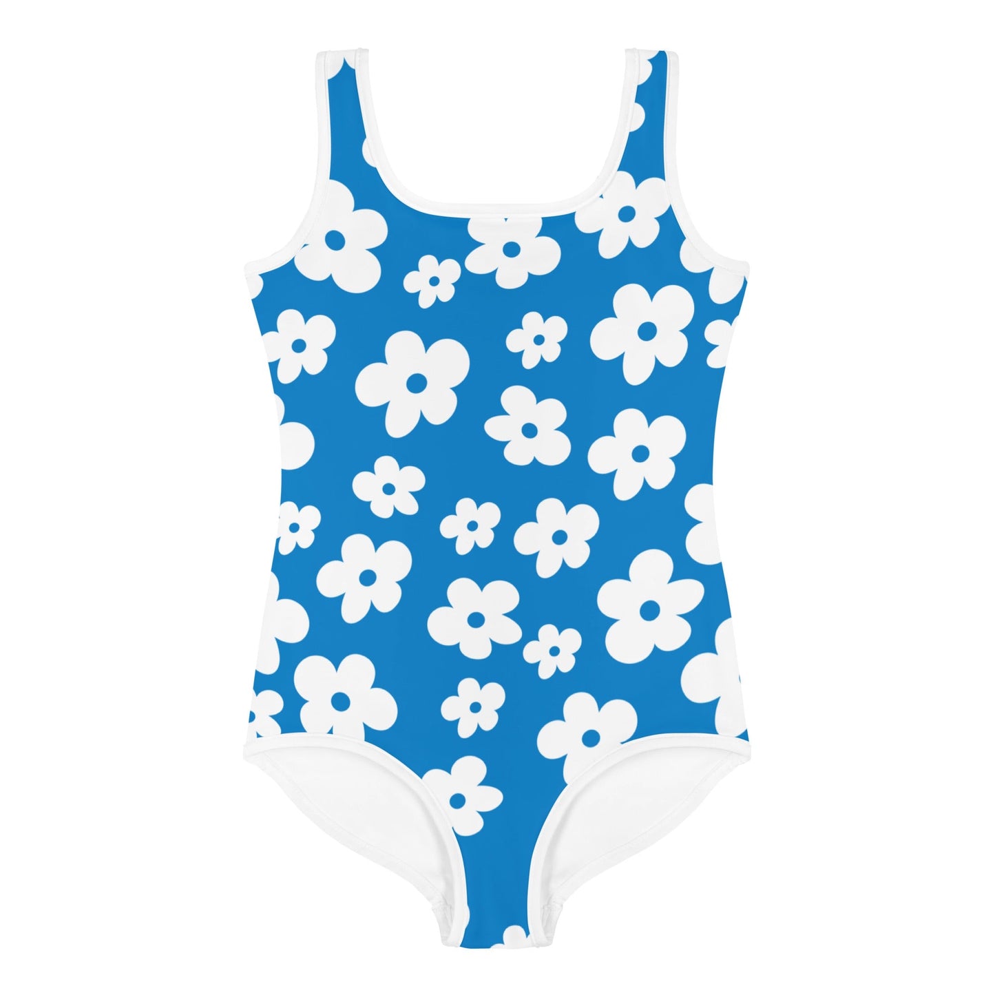 Fourth of July Flower Kids One Piece Swim Suit