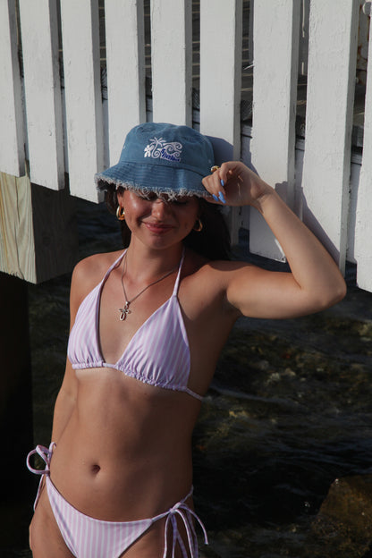 The Vineyard Striped Kini Top