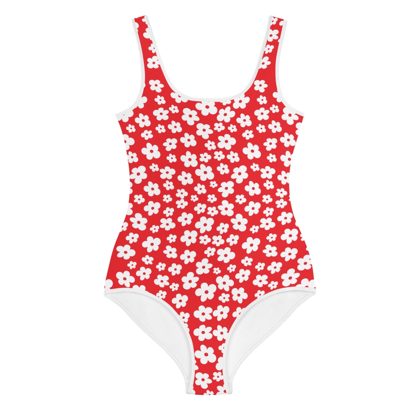 Fourth of July Flower Youth One Piece Swim Suit