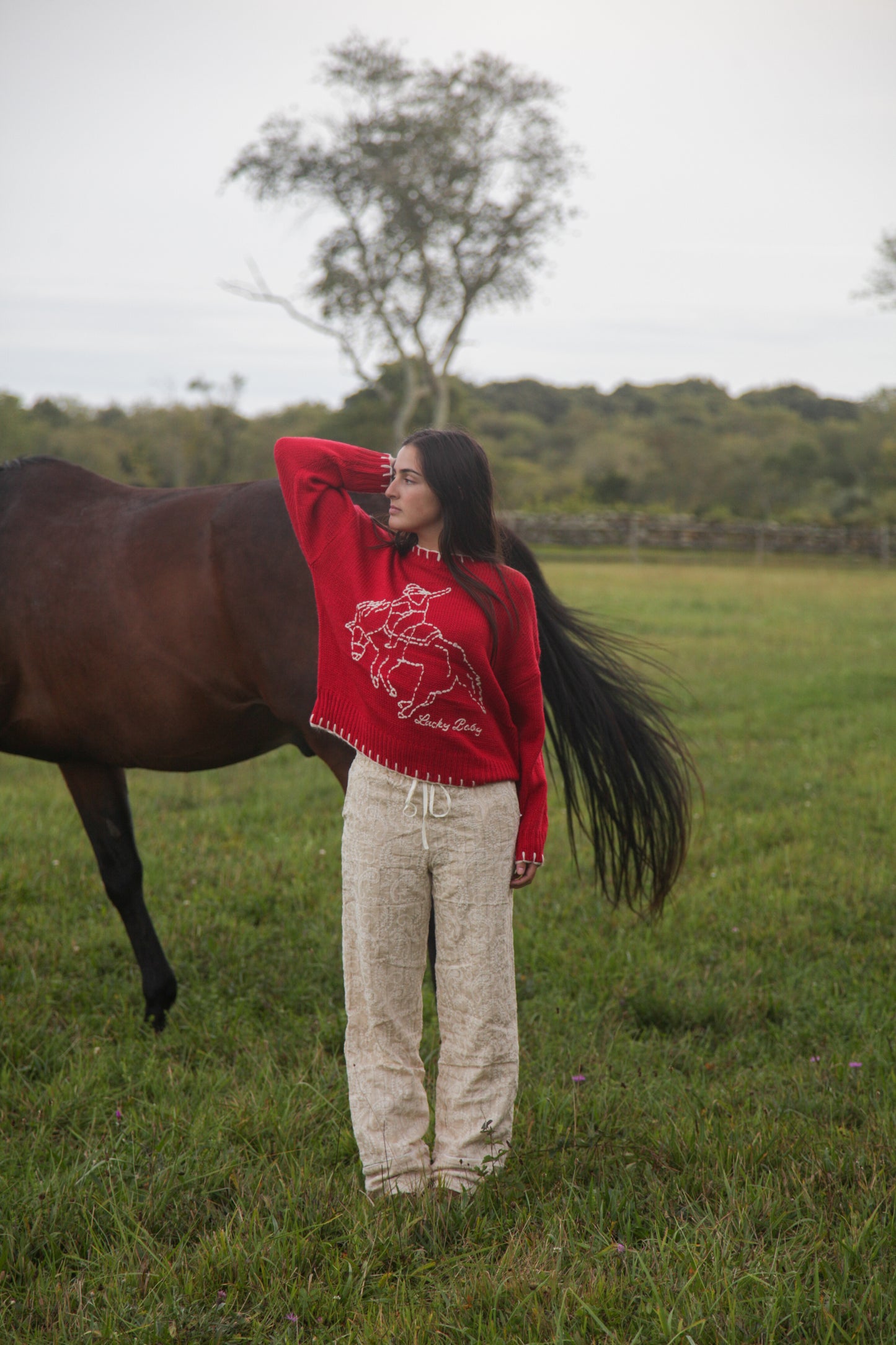 Lucky Baby Stitched Sweater