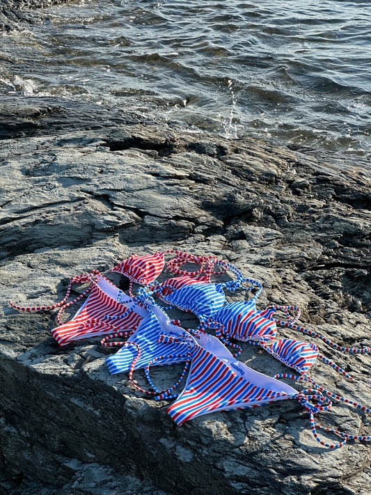 Fourth of July Striped Kini Bottom