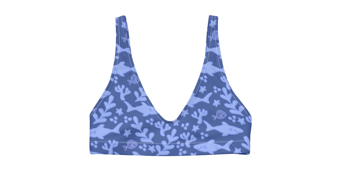 Shark Week Swim High-Waisted Top