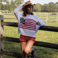 Freedom Flag Knit Sweater