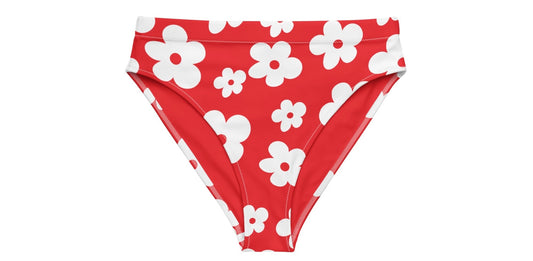 Fourth of July Flower High Waisted Bottom