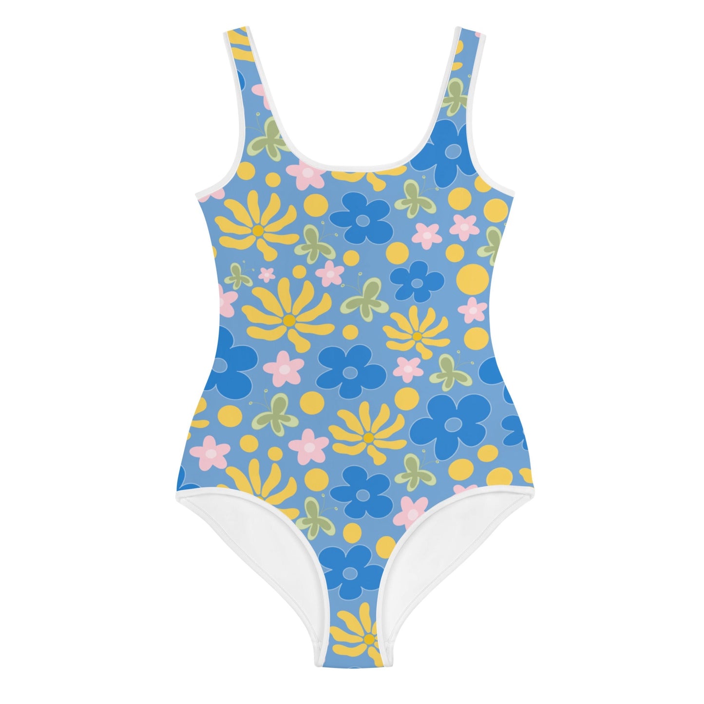 Summer Citrus Youth One Piece Swim Suit