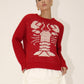 Red Chunky Knit Lobster Sweater