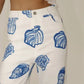 Blue Seashell Print Pants